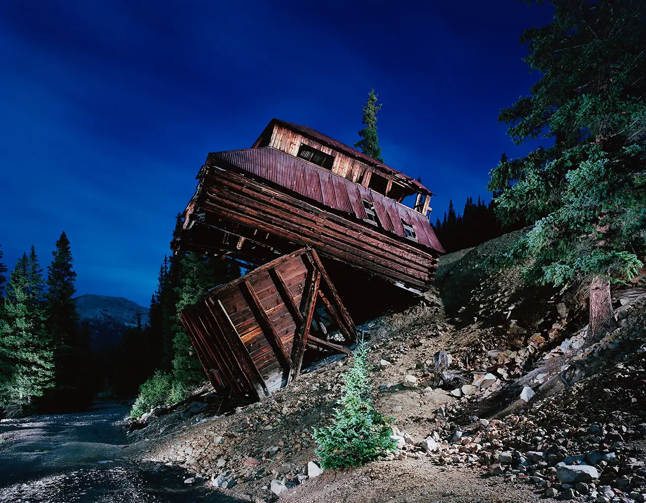 former Ore loading station of the Alley Belle Mine in Colorado, USA.