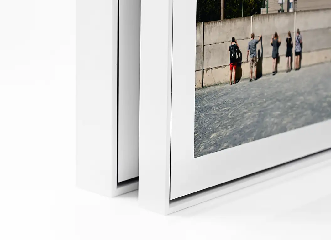 Schattenfugenrahmen weiß