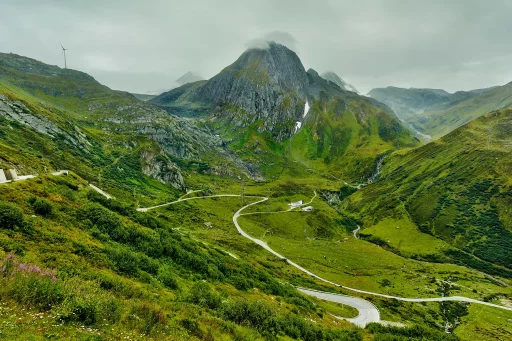 Nufenen Pass, Westrampe und Fülhorn, Schweiz