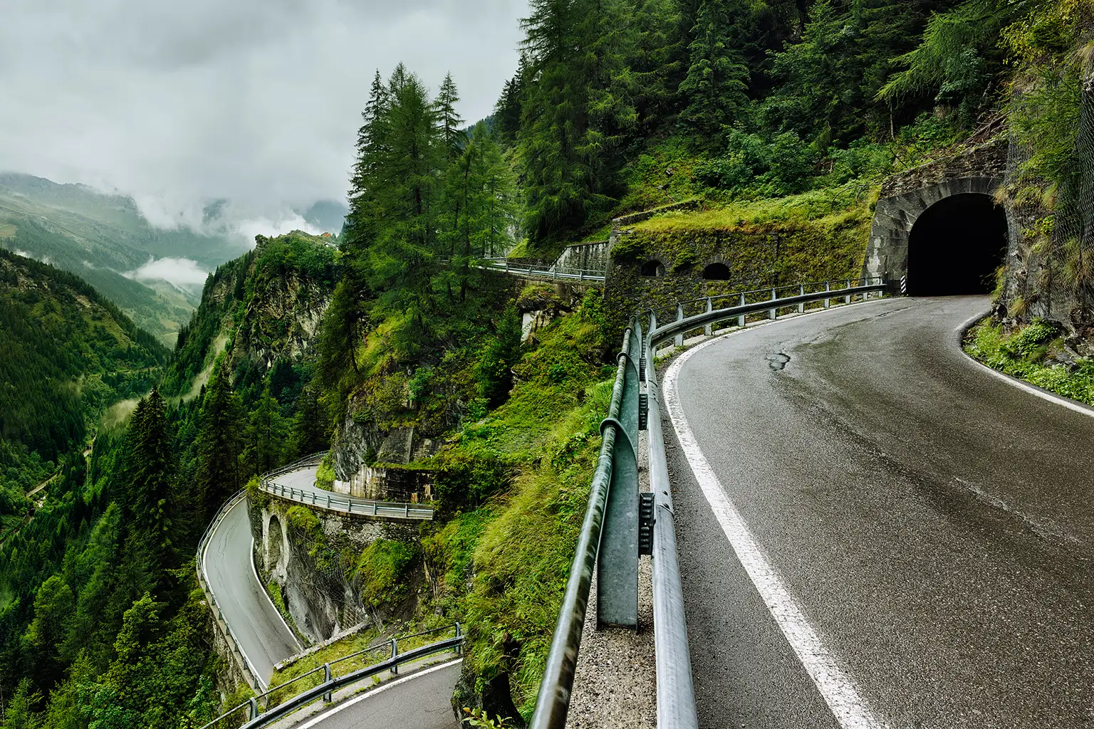 Splügen Pass, Südrampe, Italien